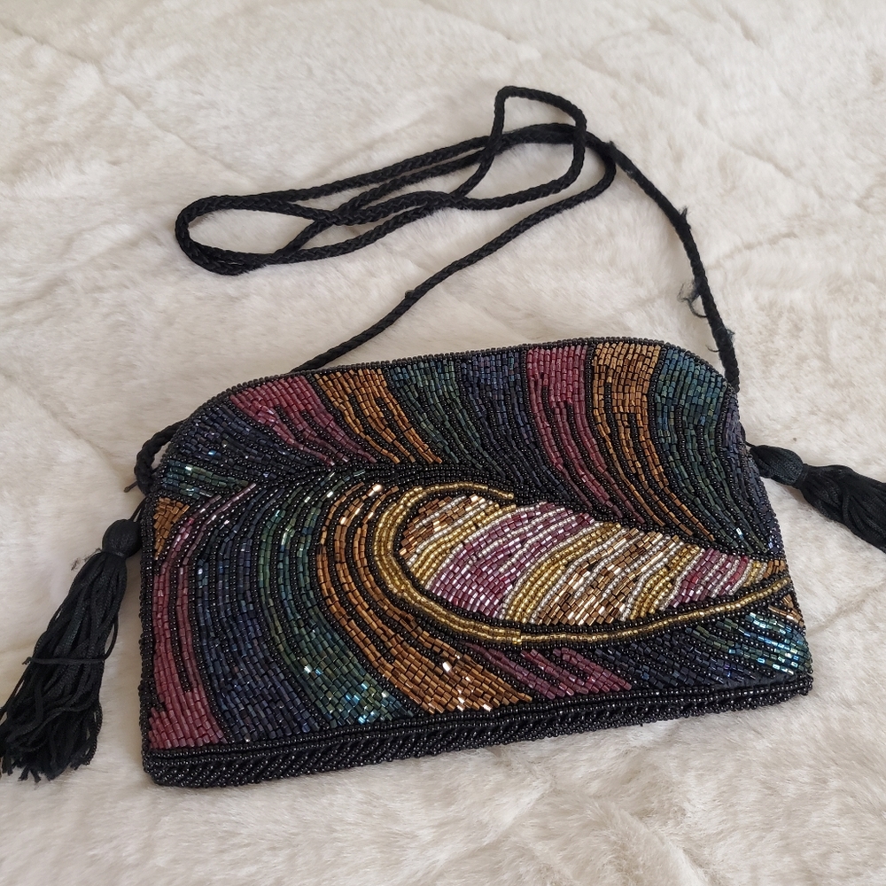 Vintage Fully Beaded Purse!